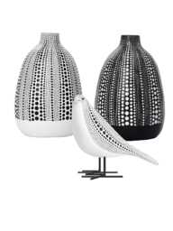 Modern White & Black Textured Dot Vase Is An Imperfect Beauty Paint Splatter Add To The Charm Authenticity Of Each Vase. Pampas Grass - thumbnail 1