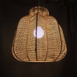 Hand Make Rattan Pendant Lights-Creative Lighting Fixtures-Decorative Lighting-Flower Lighting-Petal Lighting-Wave Shape Lighting-110-240V - thumbnail 3