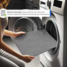 Non-Slip PVC Bath Mat Machine Washable Bathroom Shower Mat - thumbnail 3