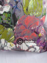 Cushion, Velvet Square Decorative Rectangular Floral Fabric - thumbnail 2