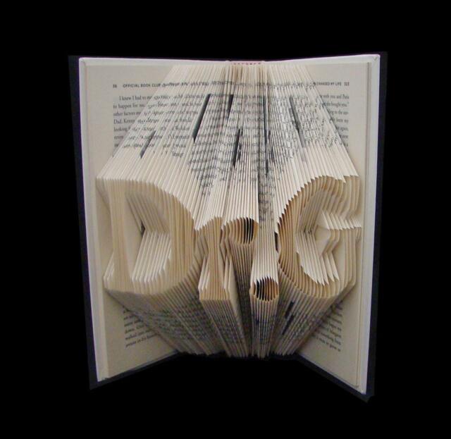 Dr.g - Doctor Phd Graduate Graduation Gift Professor 3 Letters Folded-Book Art Sculpture Unique Custom Personalized - image 1