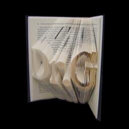 Dr.g - Doctor Phd Graduate Graduation Gift Professor 3 Letters Folded-Book Art Sculpture Unique Custom Personalized - thumbnail 2