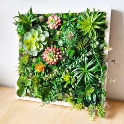 Faux Succulent 3D Wall Art Wood Framed Botanical Decor For Home Or Business - thumbnail 2