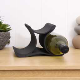 Mini Celeste Wine Rack Asymmetrical 3-Bottle Countertop Display