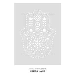 Hamsa Hand Stencil For Walls - Mandala Wall Stencil Large Mandala Wall For Painting On Wood Better Than Decals - thumbnail 4