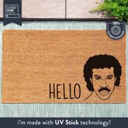 Hello Door Mat - Lionel Richie Lyric Doormat Custom New Home Gift Housewarming Personalized - thumbnail 1