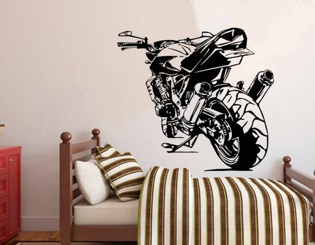 Motocross Motorcycle Wall Decal Removable Dirt Bike Decor 4282 - image 1
