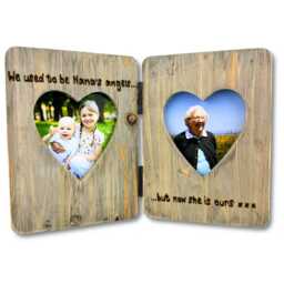 Nan's Angels Memorial Photo Frame - Grandparent Loss Remembrance Personalised Double Twin Picture 6x4 - thumbnail 1