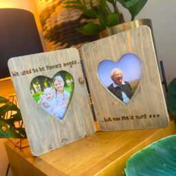 Nan's Angels Memorial Photo Frame - Grandparent Loss Remembrance Personalised Double Twin Picture 6x4 - thumbnail 2