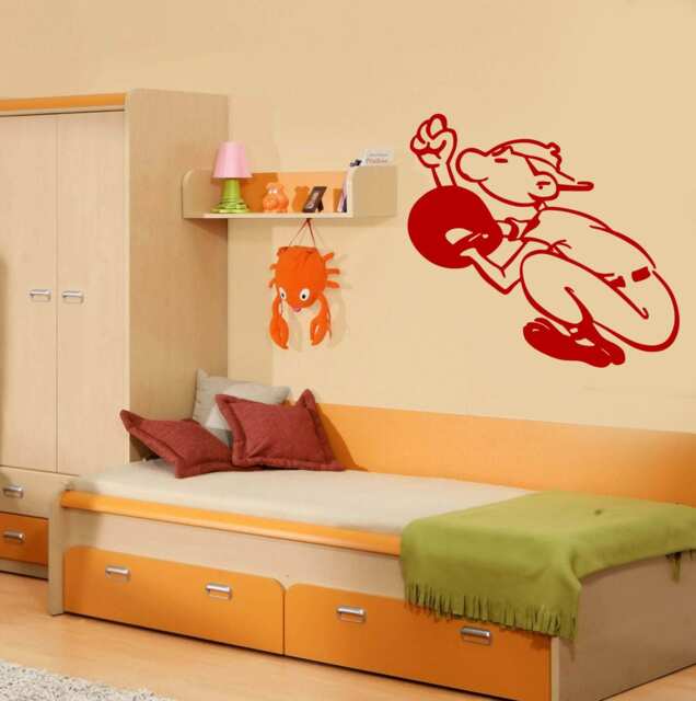 Wall Vinyl Decal Funny Baseball Player Catcher American Game Play Room Decor - #2736Dn - image 1
