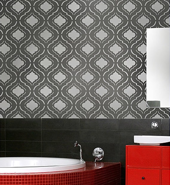 Wall Stencil Moroc-N-Roll - Beautiful Trendy Moroccan Stencils For Diy Wall Decor - image 1