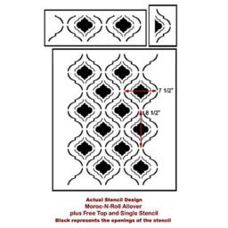 Wall Stencil Moroc-N-Roll - Beautiful Trendy Moroccan Stencils For Diy Wall Decor - thumbnail 4