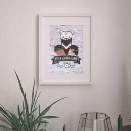 Otter Money Gang - Poster Art Print A4 - thumbnail 2