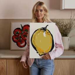 Lemon Painting Print - Kitchen - Fruit Market, Wall Art, Painting, Funky, Trendy, Italy, Citrus, Foodie, Chef, Pantry, Cute, Wholesome, Bar - thumbnail 3