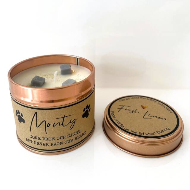 Personalised Dog Loss Candle - Sympathy Gift, Pet Memorial - image 1