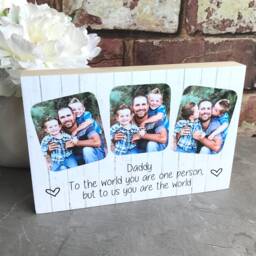 Gift For Dad, Father's Day Gift, First Fathers Day, Daddy Photo New Dad Custom Frame, I Love - thumbnail 3