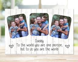 Gift For Dad, Father's Day Gift, First Fathers Day, Daddy Photo New Dad Custom Frame, I Love