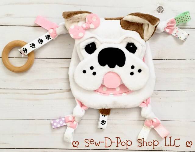 English Bulldog Baby Plush Mini Lovey - image 1