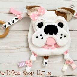 English Bulldog Baby Plush Mini Lovey - thumbnail 2