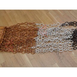 Handmade Beech Wood Beaded Door Curtain Bohemian Decor - thumbnail 3