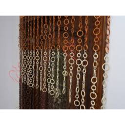 Handmade Beech Wood Beaded Door Curtain Bohemian Decor - thumbnail 1