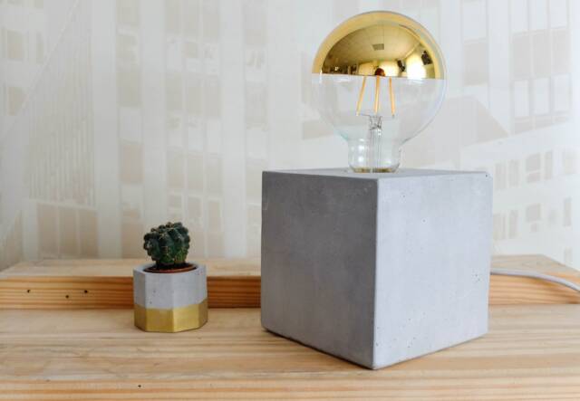 Cube Concrete Lamp - image 1