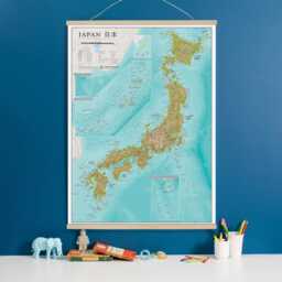 Japan Detailed Wall Map - Topography Art Print - thumbnail 2