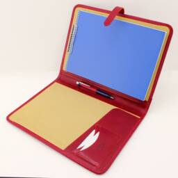 Clipboard A4 Leather, Presentation Folder A4, Leather Compendium, Portfolio Clipboard, Business Folio A4 Red - thumbnail 2