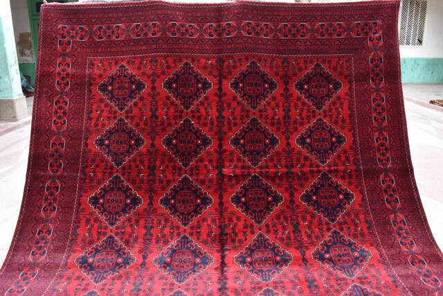 Afghan Bukhara Rugs, Custom Size, Top Quality Rugs, Gorgeous Knotted Turkmen Tribal Living Room Large Oriental Carpet - image 1