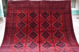 Afghan Bukhara Rugs, Custom Size, Top Quality Rugs, Gorgeous Knotted Turkmen Tribal Living Room Large Oriental Carpet - thumbnail 1