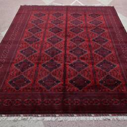 Afghan Bukhara Rugs, Custom Size, Top Quality Rugs, Gorgeous Knotted Turkmen Tribal Living Room Large Oriental Carpet - thumbnail 2