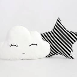star Pillow Cushion Moon Nursery Decor Baby Girl Boy Crib Toy Pastel Kids Throw Toddler Shower Gift - thumbnail 3