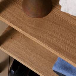 Konk ??? Simple Clothes Rail [Metal] [Oak] Bespoke Sizes Available Modern Open Wardrobe, Minimal Hanging With Storage - thumbnail 3