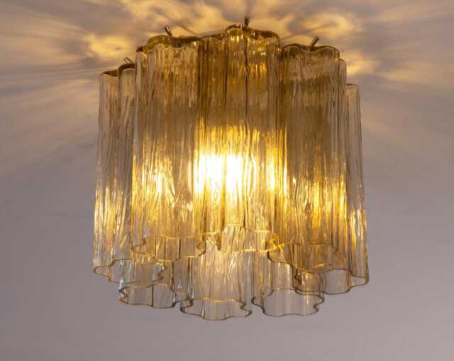 Murano Ceiling Light ??25 cm - Smoky Glass Hand-Blown Italy Customizable Lamp - image 1