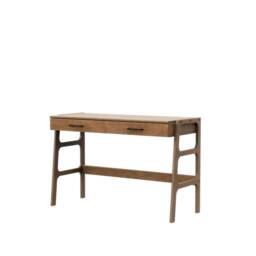 Mid Century Modern Desk With Drawers, Wooden Desk, Minimalist Desk For Computer, Office - thumbnail 4