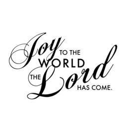 Joy To The World Vinyl Wall Decal - Christmas Quote Art - thumbnail 3