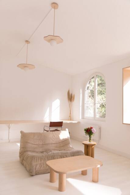 Rectangular Light Wood Coffee Table - image 1