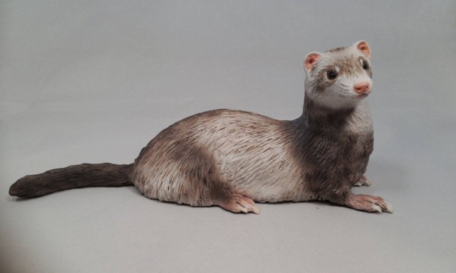 Custom Ferret Figurine Personalized Pet Portrait - image 1