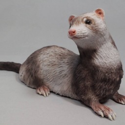 Custom Ferret Figurine Personalized Pet Portrait - thumbnail 2