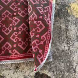 Artisan Crafted Kantha Throw Hand Stitched Carpet Pattern Boho Home Decor Piece - thumbnail 2