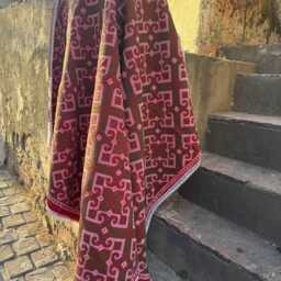 Artisan Crafted Kantha Throw Hand Stitched Carpet Pattern Boho Home Decor Piece - thumbnail 4