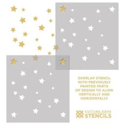 Twinkle Allover Stencil - Cheaper Than Wallpaper Whimsical Wall Art For A Quick Room Makeover - thumbnail 4