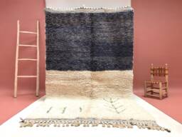 Custom Beni Ouarain Rug Handmade Moroccan Wool Carpet - thumbnail 1
