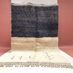 Custom Beni Ouarain Rug Handmade Moroccan Wool Carpet - thumbnail 4