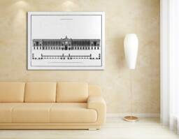 Louvre Palace Colonnade Antique Print Claude Perrault Architecture - thumbnail 1