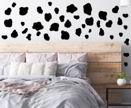 Sale Cow Spots Wall Decals 40 Mixed Vinyl Stickers - thumbnail 1