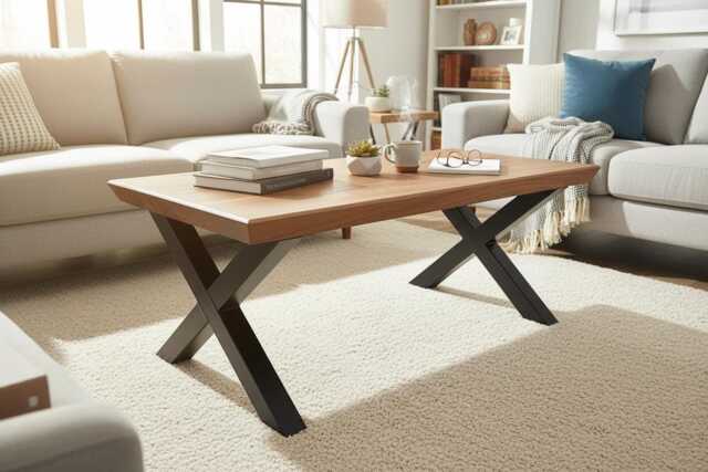 Elm Coffee Table - Solid One-Piece Top - image 1