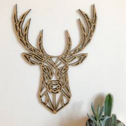 Geometric Woodland Set - Wooden Wall Art Home Nursery - thumbnail 3