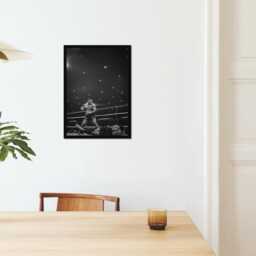 Mike Tyson Ring Print, Boxing Motivational Poster, Fine Art Photography Wall Art, Sports Fan Gift, Wba Black & White Print - thumbnail 2