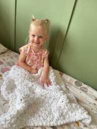 Toddler Blanket - Soft Chenille Bed Handmade Comfort For Toddlers